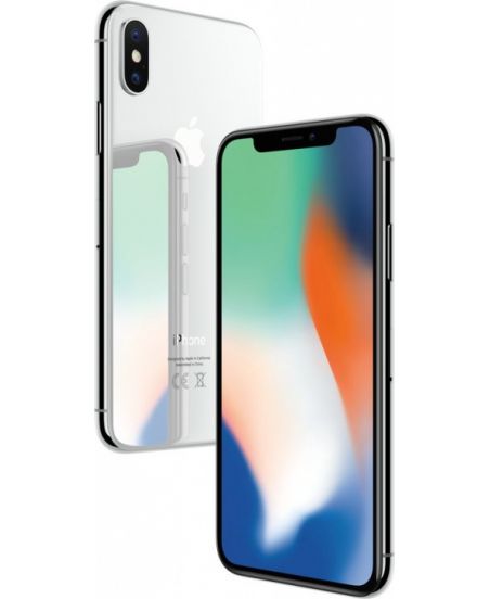 iPhone X 64 ГБ Серебристый задняя крышка и дисплей